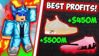 Making The BEST Profits In Sneaker Resell Simulator! Sneaker Con Hustle #22 (Roblox)