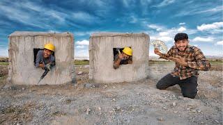 Unbreakable concrete box breaking challenge