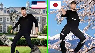 MrBeast Rizz Meme USA vs Japan