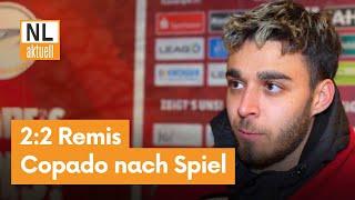 FC Energie Cottbus | Torschütze Lucas Copado nach dem 2:2 Remis gegen Hannover 96 II