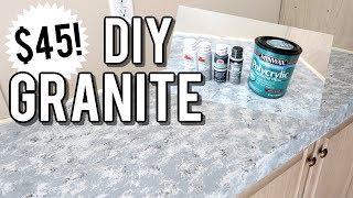 DIY GRANITE COUNTERTOPS | BUDGET FRIENDLY GRANITE COUNTERTOPS