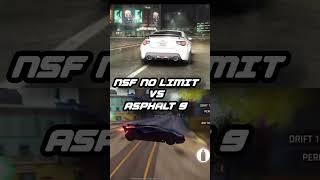 Asphalt 9 vs nfs no limits #short