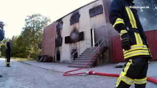 Atemschutzübung im Brandhaus Fassberg