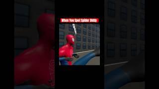 When You Spot Spider Dlddy #entertainment #funny #fypyoutube #youtubeshorts #spidermanvr #spiderman