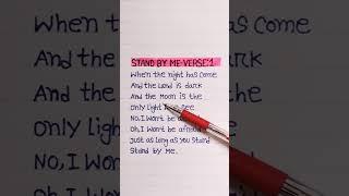 Watch | Listen And Learn English  Stand By Me( Verse:1) | Sung By:Ben E. King #englishvocab #shorts