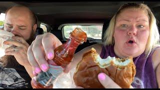 Popeyes Chicken Sandwitch + Hot Sauce Review (Darryl got into a fight)