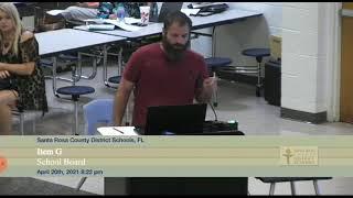 4/20 Unmask Your children (Santa Rosa County school board confrontation)