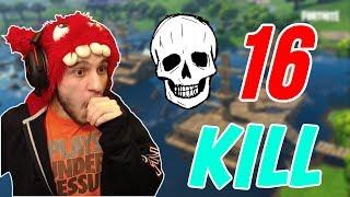 16 KILL !!! სასწაული GAMEPLAY !!! ( Fortnite Battle Royale ) - ქართულად [REDZERG]