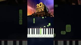 20Th Century Fox Movie Intro | Easy Piano Tutorial #shorts