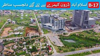 Multi Gardens B-17 Islamabad Drone Video 4K 2022 | Latest Development and Construction in B-17