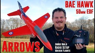 Arrows - BAE Hawk - 50mm - Unbox, Build, Radio Setup, & Maiden Flight