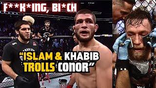 Islam Makhachev And Khabib Trolling Conor McGregor Mid Fight (UNSEEN VIDEO)