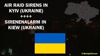 AIR RAID SIRENS in Kyiv | SIRENENALARM in Kiew (Ukraine ) - 26.02.22