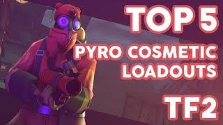 Top 5 Pyro Cosmetic Loadouts! | Frosty