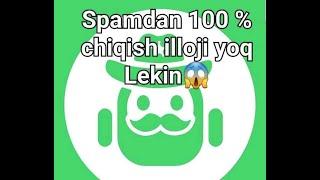 SPAMDAN 100% CHIQISHNI ILOJI YOQ LEKIN 1 IMKONYAT BOR #spam #spambot #telegram