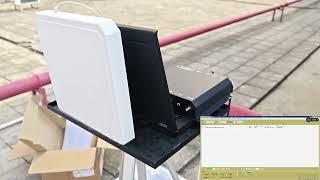 4 port UHF RFID reader with 9dbi uhf rfid antenna field test