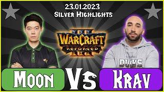 Warcraft 3 - (NE)  Moon vs Krav  (UD)  -  Silver Highlights  - 23.01.2023