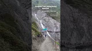 Toughest Trek of Baltal Route| Baltal Waterfall | Amarnath Yatra 2023 #yt #shorts #amarnathyatra2023