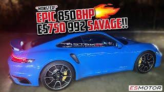 CRAZY 870BHP 992 TURBO S GETS OUR ES750 UPGRADE!! #porsche #esmotoruk #992turbos