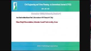 Civil Engineering and Urban Planning: An International Journal (CiVEJ)