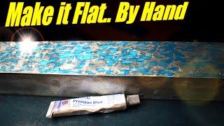 Scraping the Gingery Lathe Bed Flat (and cheating) | Gingery Lathe Part 2