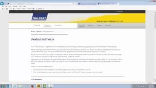 How to download software update files from the Tru-Test website