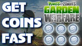 GET COINS FAST - PvZ Garden Warfare Tutorial / Tip / Trick / How To / Comparison