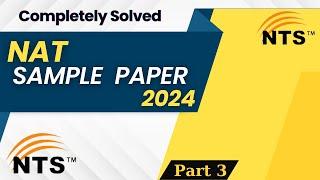 NTS NAT Sample Paper 2024 [Completely solved] Part 3