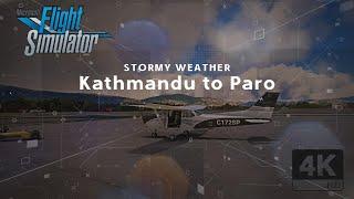 Microsoft flight simulator 2020 4K! Kathmandu to Paro! #msfs 2024.