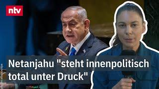 Blufarb zu möglicher Waffenruhe: Netanjahu "steht innenpolitisch total unter Druck" | ntv