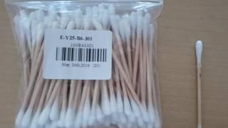 100PCS Double Head Wooden Stick Cotton Swab-Gearbest.com