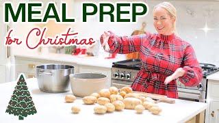 Meal Prep EVERYTHING for Christmas Day! Prepping + Freezing made easy