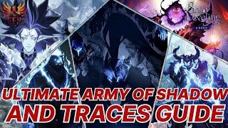 ULTIMATE ARMY OF SHADOW GUIDE and how to get more TRACES OF SHADOWS||solo leveling arise||