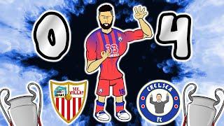 4 GOALS GIROUD scores four vs Sevilla (Champions League 20/21 Highlights)