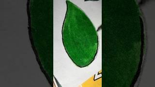 How to draw very easy leaf#ytshorts #drawing #trending #painting #song