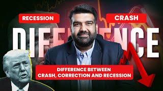 Market recession? Kya hota hai correction and crash? #nifty #donaldtrump #usamarket #dowjones