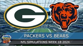 Green Bay Packers vs Chicago Bears - NFL Week 18 2025 Full Game Highlights - Madden 25 Sim