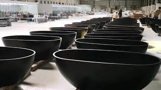 Bathroom Wares Workshop - Solid Surface Bathtub(Modern, oval Shaped and freestanding Bathtub)