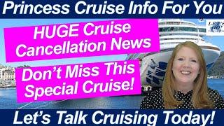 CRUISE NEWS! REALLY Big News from Princess! A Cruise You Won't Want to Miss! Princess Cyber Sale