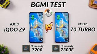 Realme Narzo 70 Turbo vs iQOO Z9 Bgmi Test | Best 90FPS Phone Under 15000? 