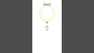 Easy formula to find the area of ANY Regular Polygon! #simple #mathformula #easy #polygon #math