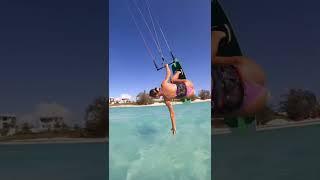 This kitesurfing trick looks so cool! 