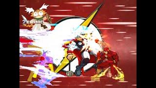 Flash(New 52) & Kid Flash vs Thor Odinson & Valkrie(Walkure)