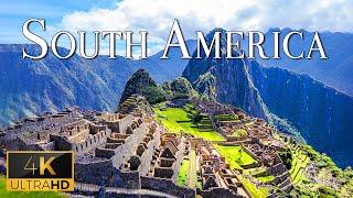 FLYING OVER SOUTH AMERICA (4K UHD) - Relaxing Music Along With Amazing Landscape Videos For Stress