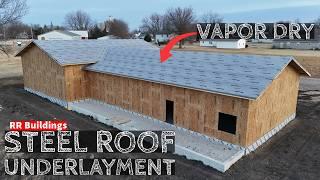 Modest House Build Ep 13: Metal Roof Prep with Vapor Dry Underlayment