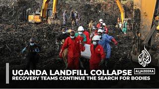 Uganda landfill collapse: Recovery teams continue the search for bodies