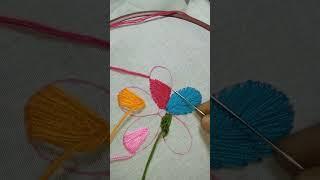 satisfying embroidery work🪡🪶 #handbroidery #embroidery #crochet #handembroidery #trending #knitting