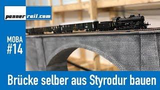 14 Meine H0-Modelleisenbahn-Anlage: Eisenbahnbrücke mit Holz und Styrodur selber bauen