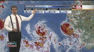 Tropical Depression Seven forms in Atlantic