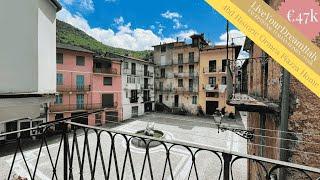 €47k ~ HISTORIC PLAZA HOME in Ormea Piedmont ~ Historic Village House in Italy ~ Italian Property